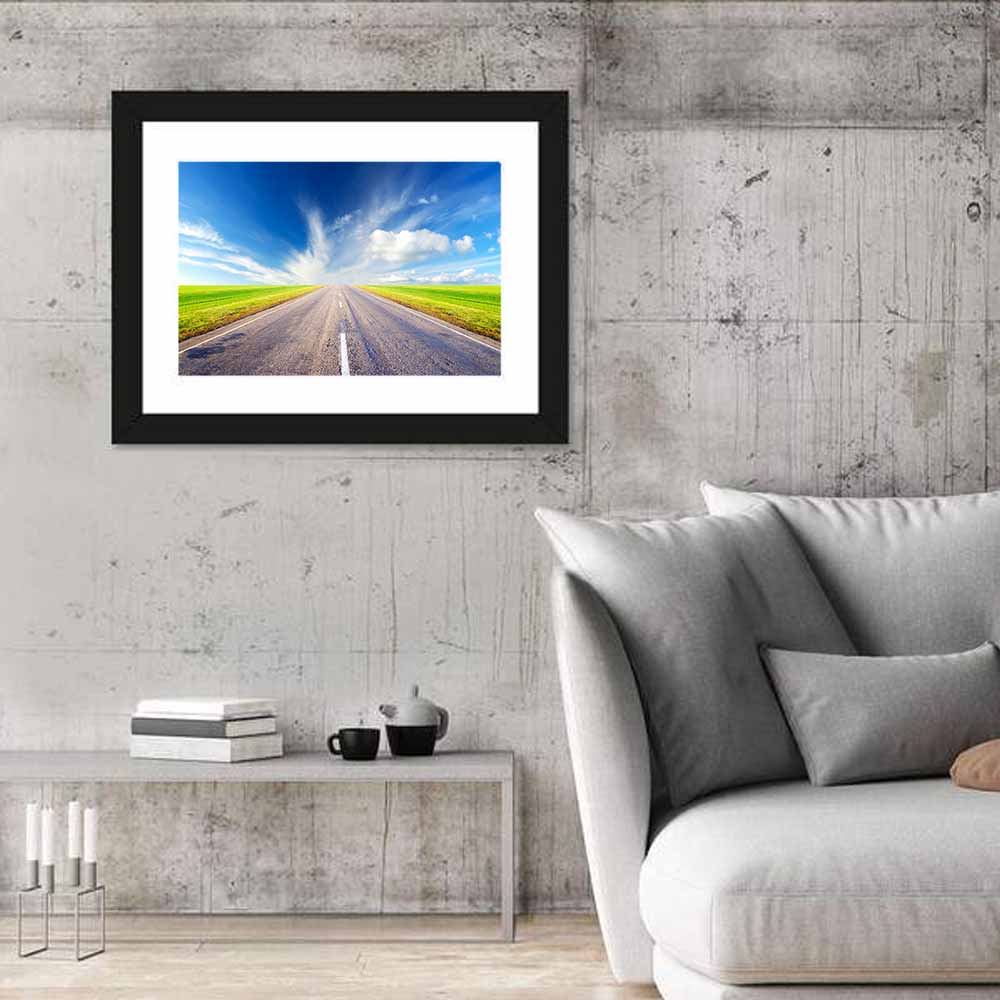 Road to Infinity Wall Art in a room, landscape