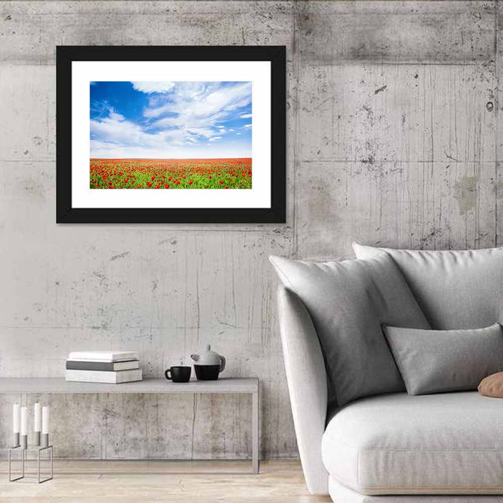 Red Poppy Field Wall Art