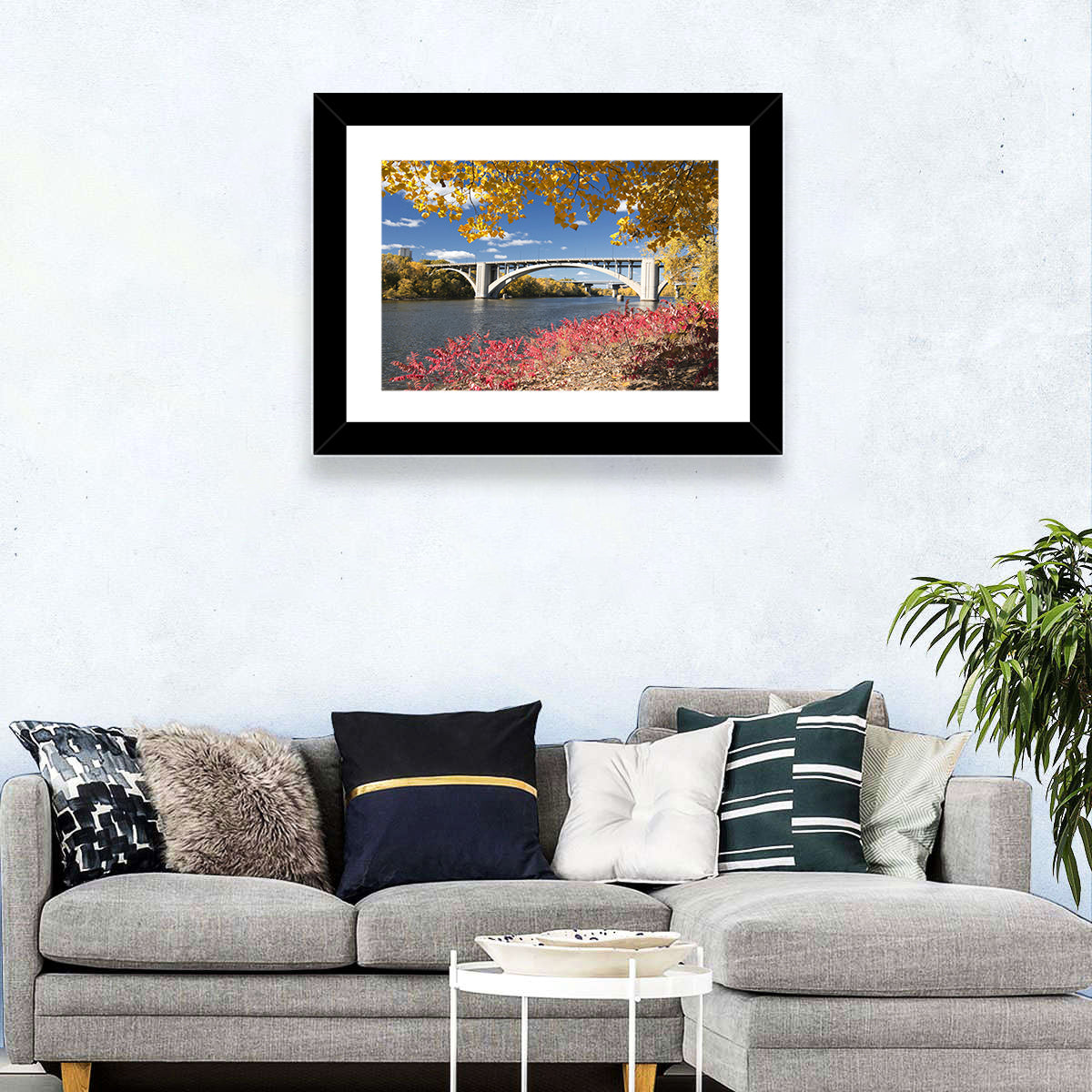 Ford Parkway Bridge, Minneapolis Wall Art in a room, landscape