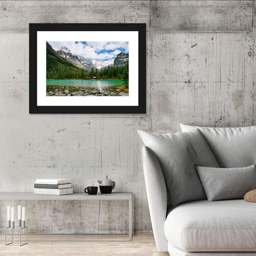 Lake O'hara Wall Art in a room, landscape