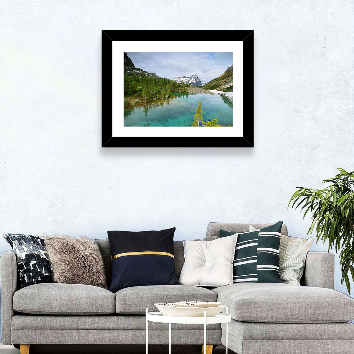 Lefroy Lake Wall Art in a room, landscape