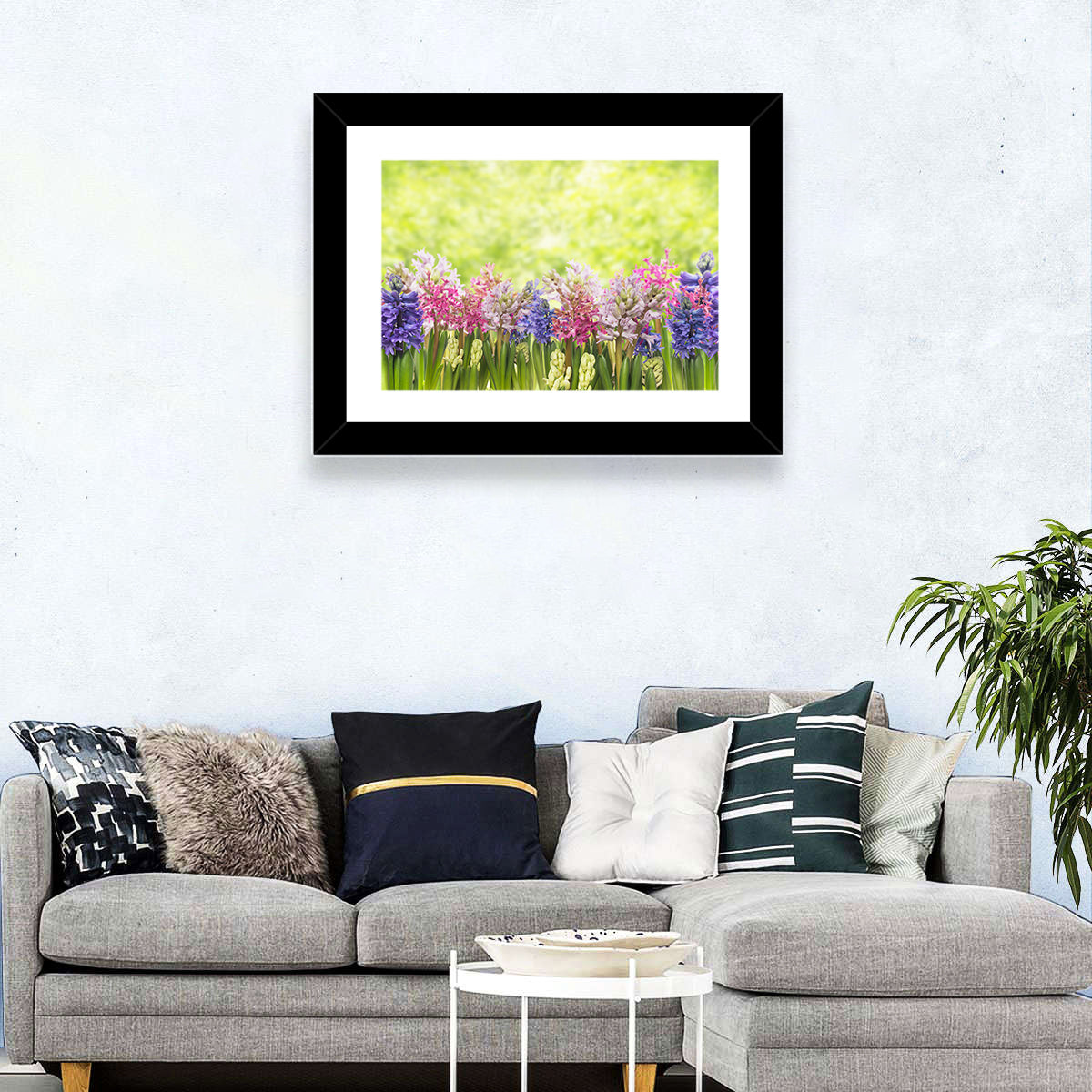 Hyacinths Flowers Wall Art