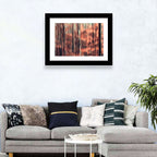 Autumn Forest Blur Wall Art