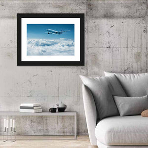 Airplane Above Clouds Wall Art