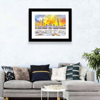 Sheikh Zayed Grand Mosque at Sunset Wall Art