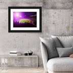 Night Football Stadium Crowd Wall Art