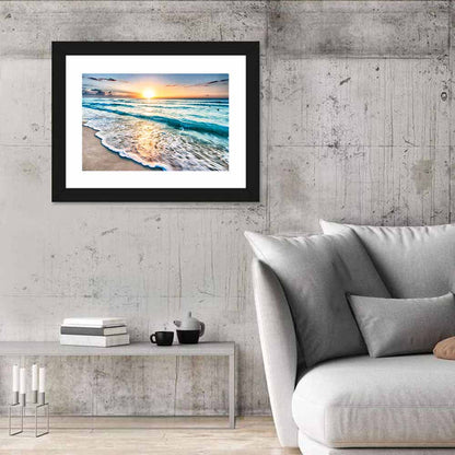Cancun Beach Sunrise Wall Art