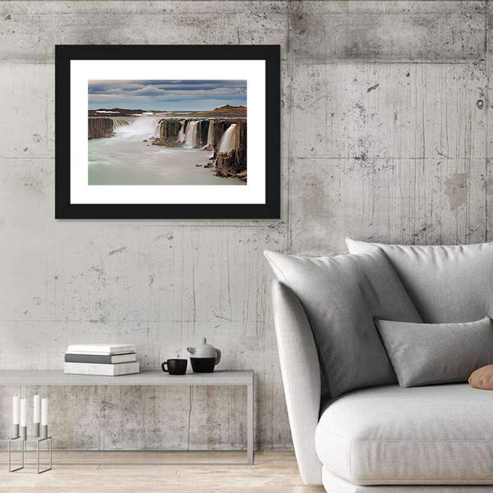 Selfoss Waterfall, Iceland Wall Art in a room, landscape