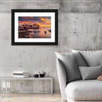 Shipwreck at Sunset Wall Art