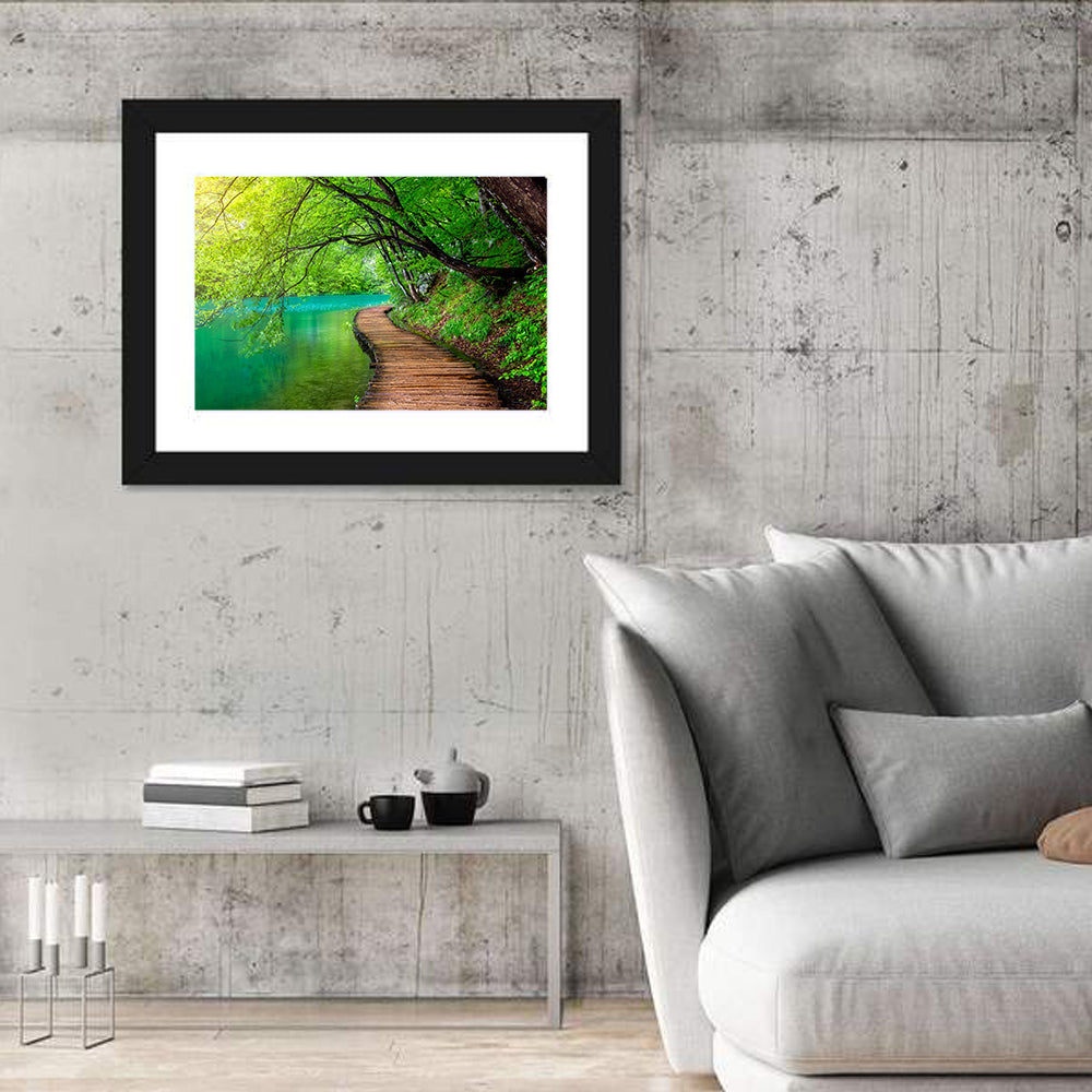 Plitvice Lakes Boardwalk Wall Art