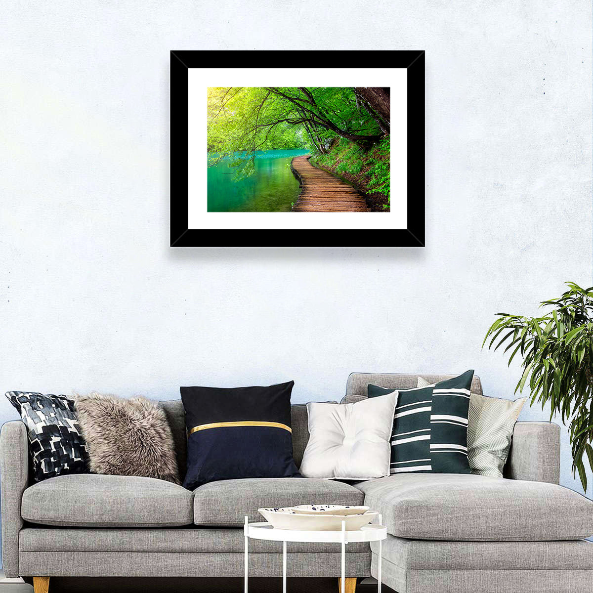Forest Stream Pathway Wall Art