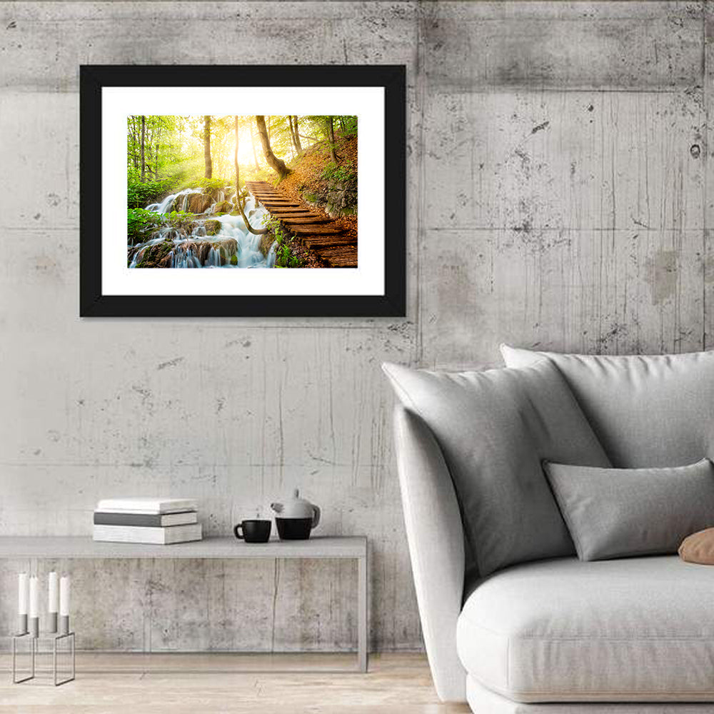 Plitvice Lakes Walkway Wall Art