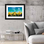 Blue Tulip Horizon Wall Art