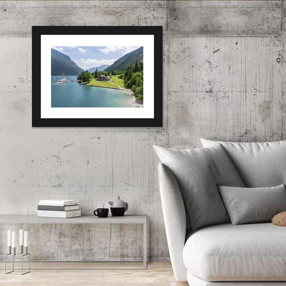 Achensee Summer View Wall Art in a room, landscape