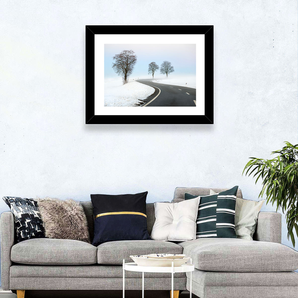 Winter Road Wall Art