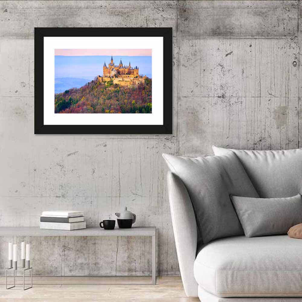 Hohenzollern Castle at Sunset Wall Art