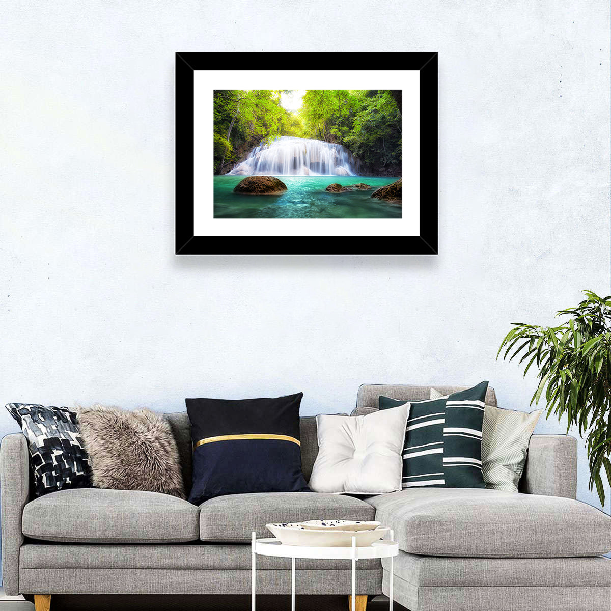 Tropical Waterfall Thailand Wall Art