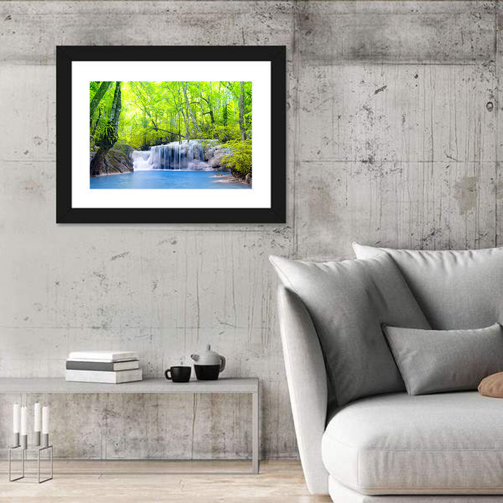 Erawan Falls, Kanchanaburi Wall Art in a room, landscape