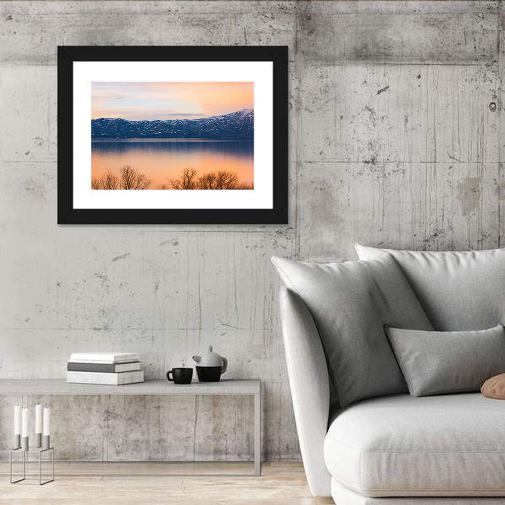 Lake Sevan Golden Dusk Wall Art