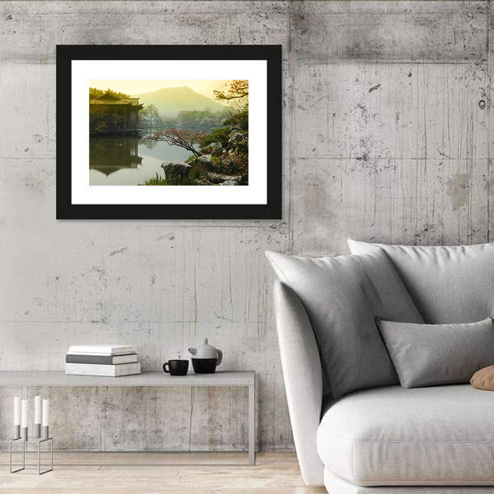 West Lake Morning Pavilion Wall Art