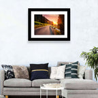 Golden Hour Mountain Road Wall Art