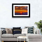 Lipan Point Sunset Sunburst Wall Art