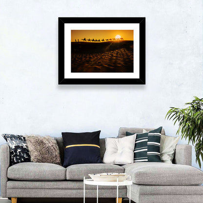 Desert Camel Caravan Wall Art