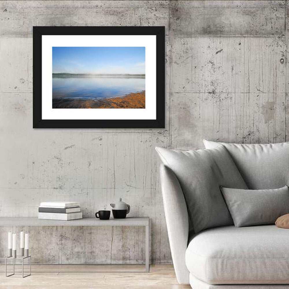 Morning Fog Over Abitibi Lake Wall Art