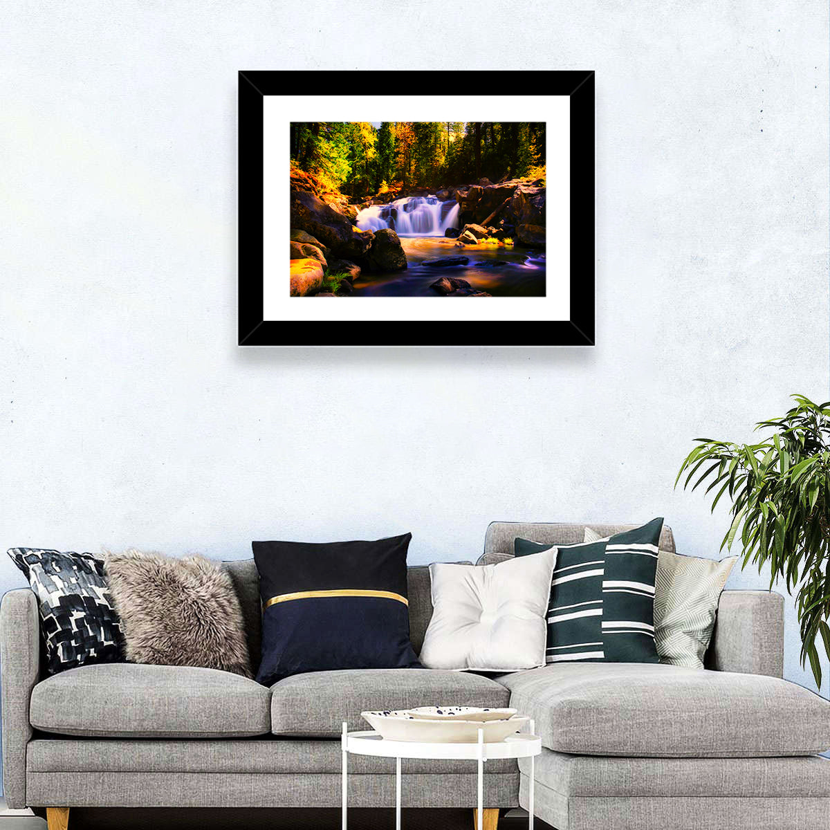 Mountain Waterfall Wall Art