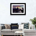 Horseman at Dusk by Misty Castle Wall Art