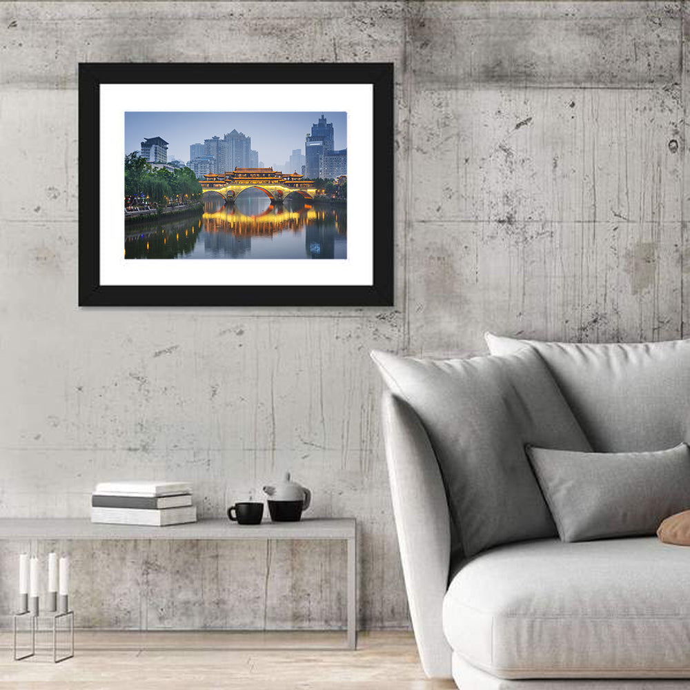 Anshun Bridge at Twilight Wall Art