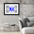 Star of Life with Rod of Asclepius Wall Art