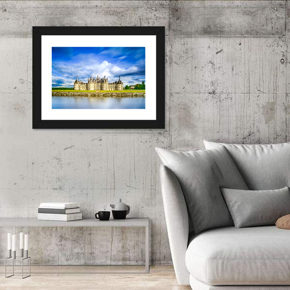 Château De Chambord Reflection Wall Art