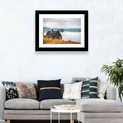 Salmon Lake & House Wall Art