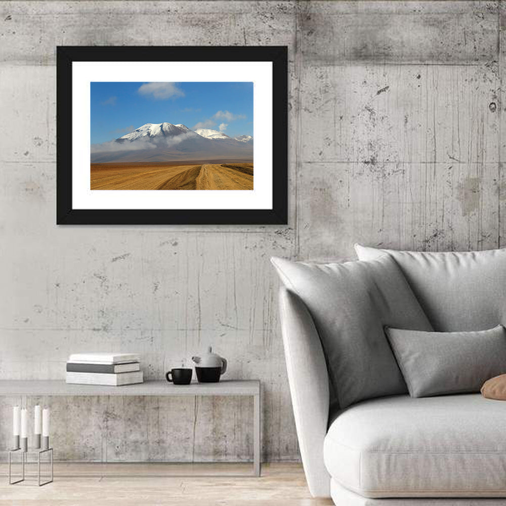 Road to Atacama Peaks Wall Art in a room, landscape