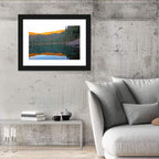 Golden Hour Lake Reflection Wall Art