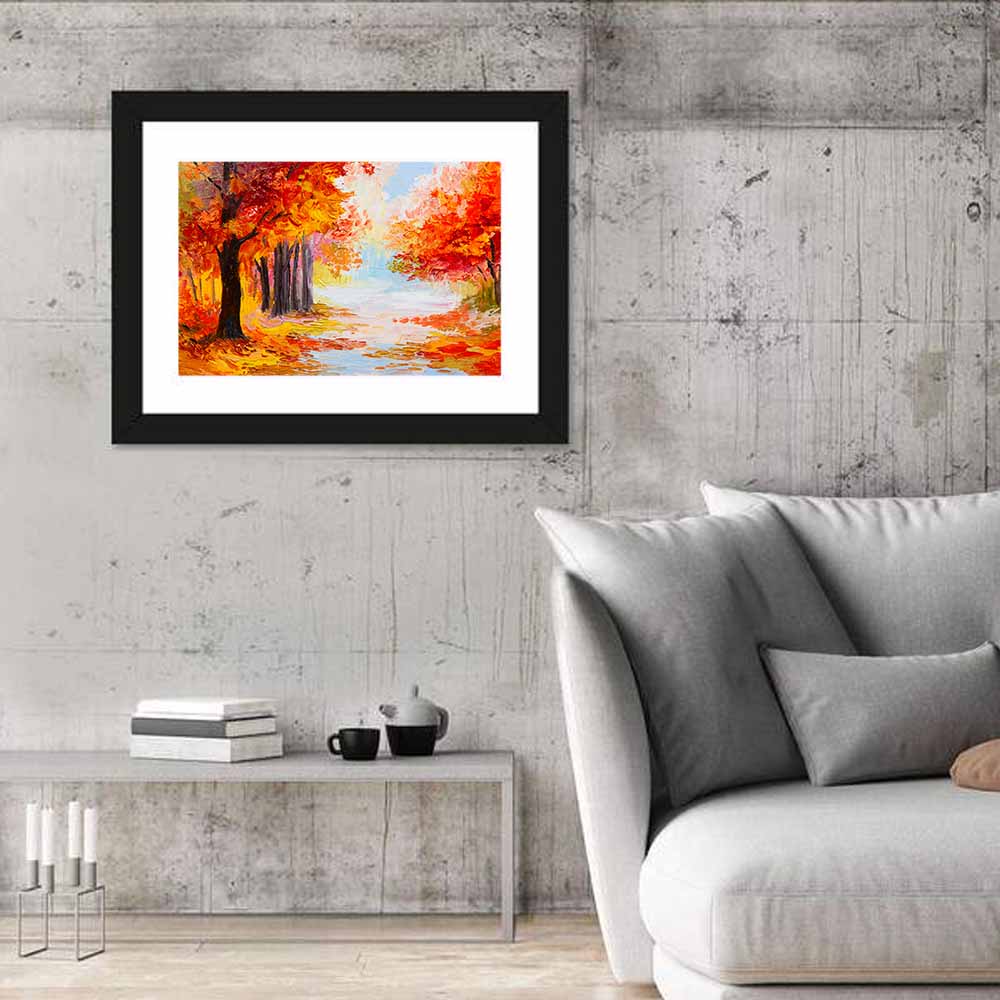 Autumn Forest Pathway Wall Art