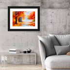 Autumn Forest Pathway Wall Art