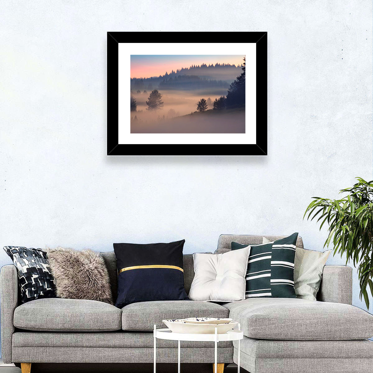 Foggy Forest Wall Art