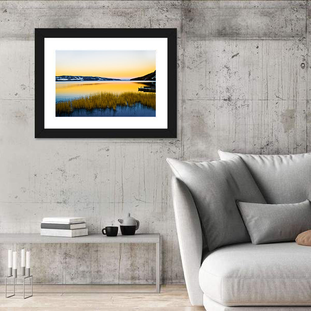 Lapland Lake Sunrise Wall Art