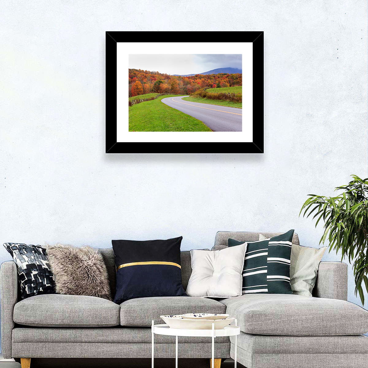 Road Through Meadow Wall Art