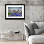 Shanghai Dusk Interchange Cityscape Wall Art