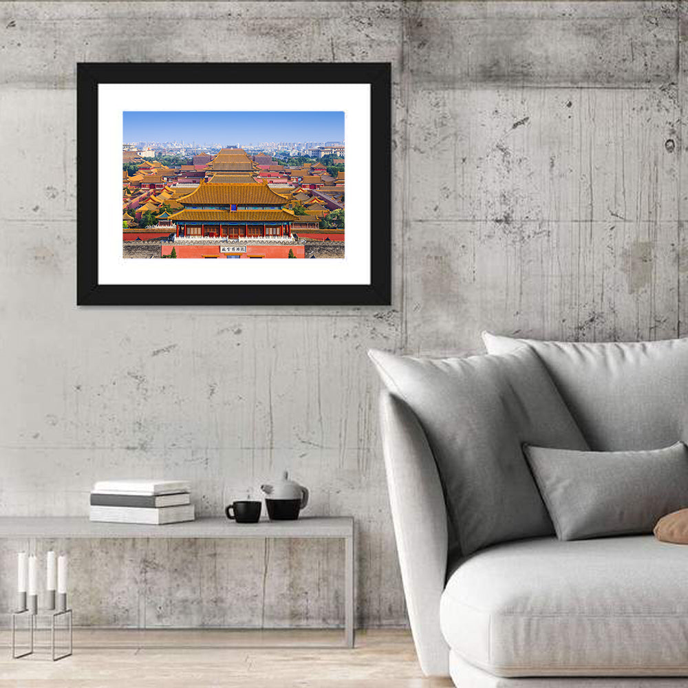 Forbidden City Perspective Wall Art in a room, landscape