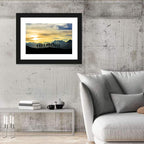 Golden Team Silhouettes at Sunset Wall Art