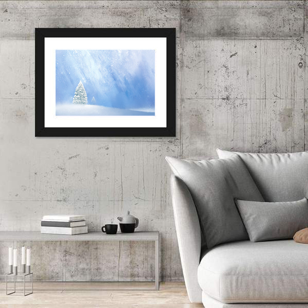 Winter Snowy Tree Wall Art