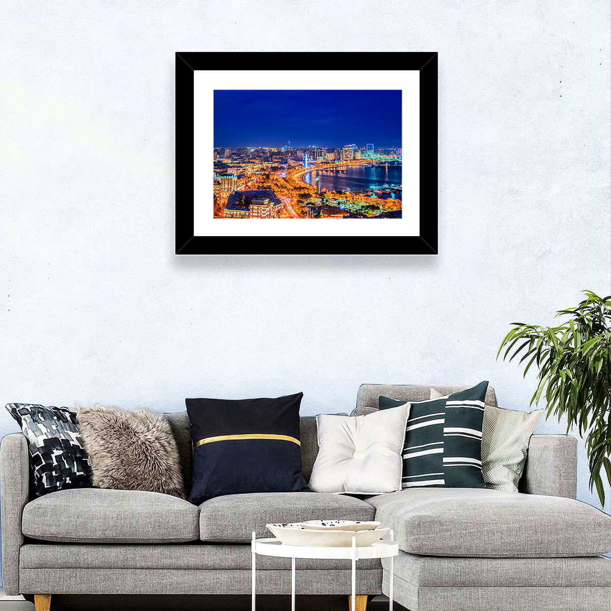 Baku Skyline Wall Art