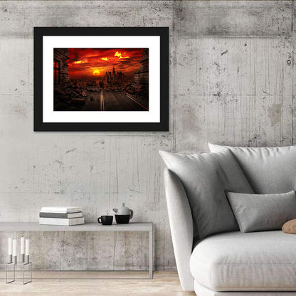 Apocalyptic Sunset Wall Art