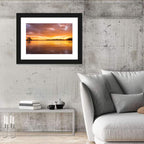 Golden Sunset Over Lake Norman Wall Art