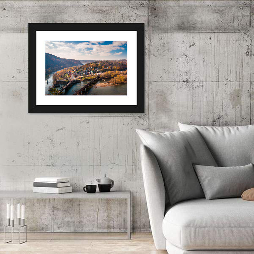 Maryland Heights Over Harpers Ferry Wall Art
