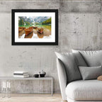Rowboats on Lake Braies Wall Art